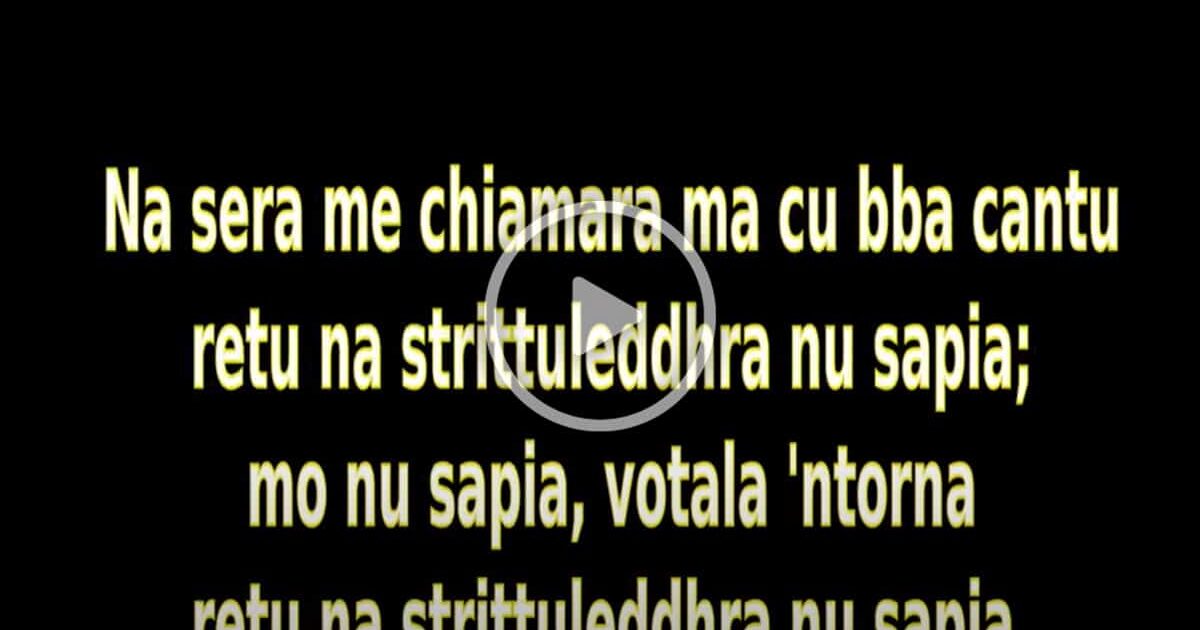 Bonasira a quista casa – Gli Ucci