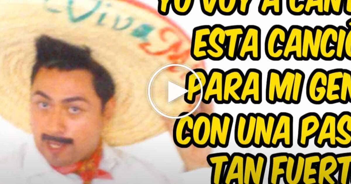 Yo voy a cantar esta canción para mi gente